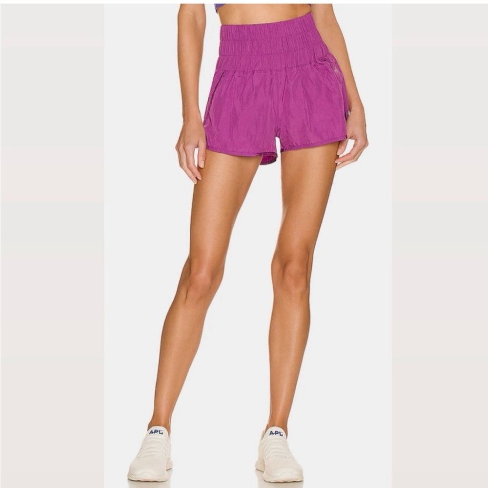 Free People Movement The Way Home Active Shorts Purple Pink Size Medium